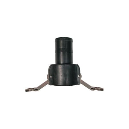 Be Pressure Supply 1" Polypropylene Camlock Fitting - Male Barb x Female Coupler Thread 90.722.100